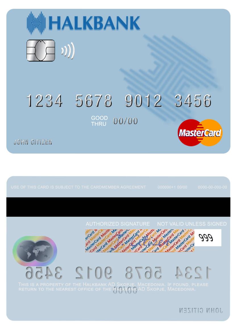 Macedonia Halkbank AD Skopje mastercard